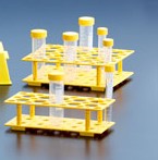 RACK L PREENCHIDO COM 20 TUBOS DE CENTRI ...